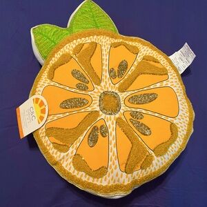 C&C California Indoor Outdoor Beaded Orange Slice Pillow 14 X 18 Fade Resistant